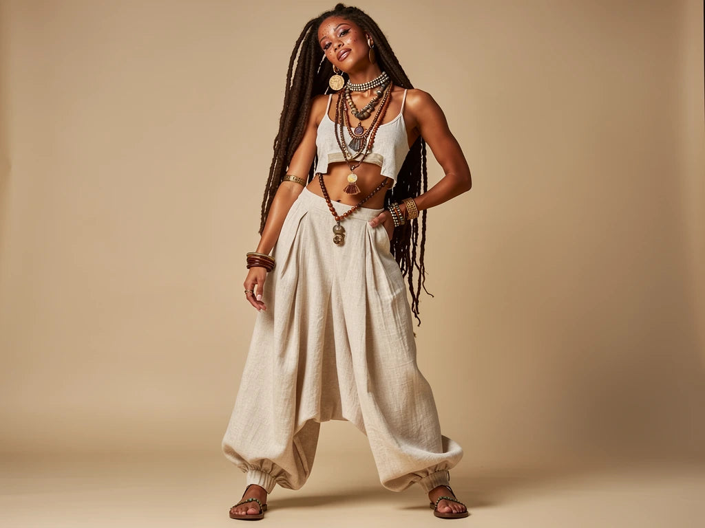 Desert Muse Linen Harem Pant